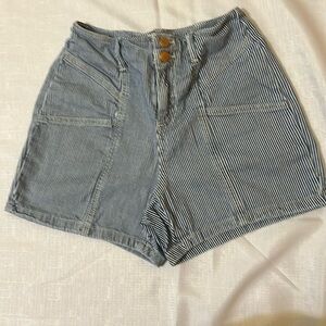 Blue striped shorts size 0/25